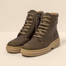 Kotníčkové boty se šněrováním#N5900 WAX NAPPA FOREST / ARPEA