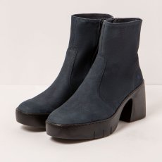 Kotníčkové boty s podpadkem#1656 NOBUCK NAVY/SOFIA