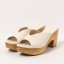 Elegantní dámské pantofle#S3274 NAPPA CREAM/ ST.LAURENT SANDAL