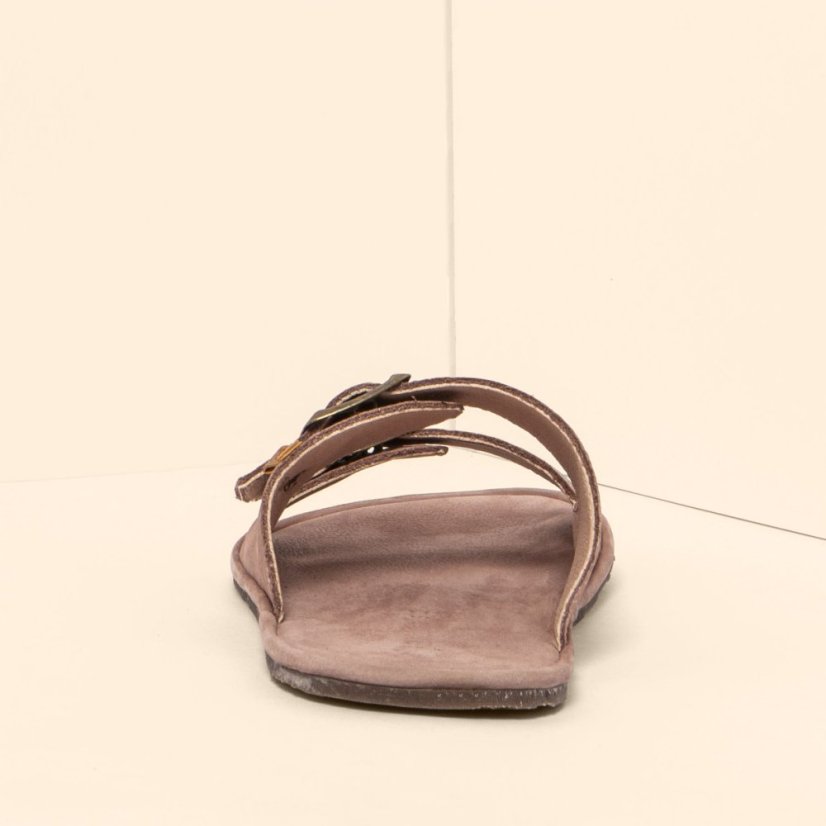 Barefoot pantofle BARE#N5682 NOBUCK LAVADO MALVA/ BARE SANDALS