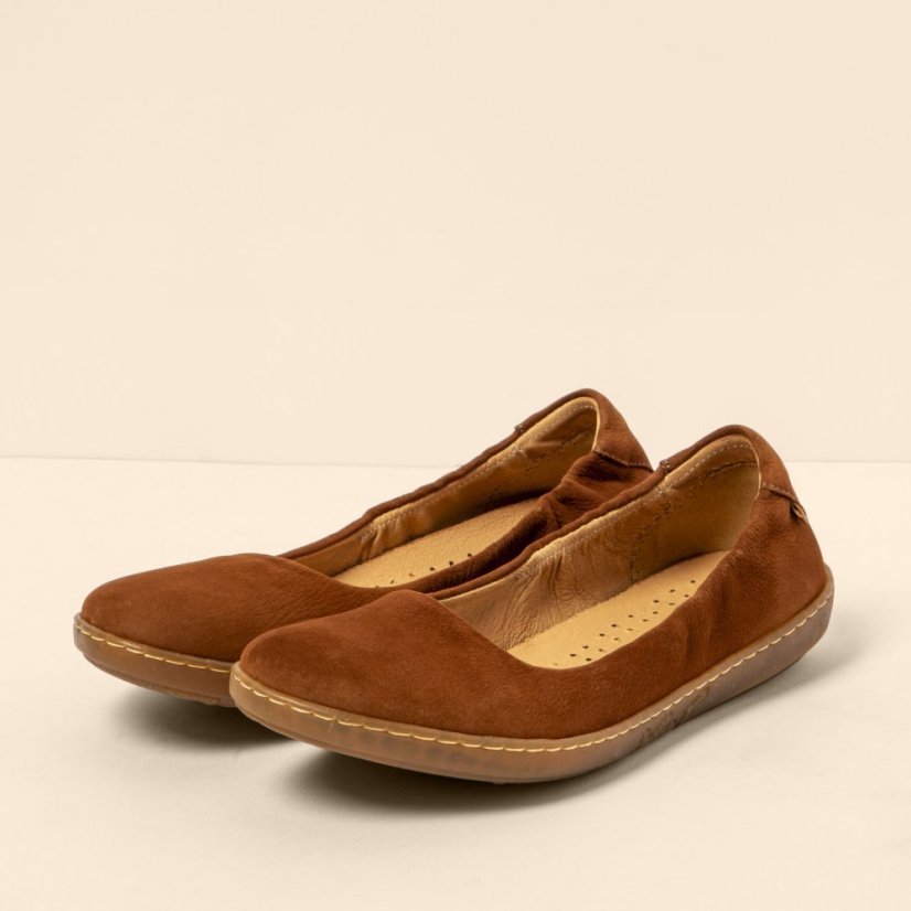 Baleríny CORAL#N5300 NOBUCK LAVADO CUERO/ CORAL