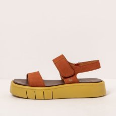 Sandály na platformě#1854F NOBUCK DARK ORANGE/ MALAGA