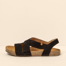 Kožené sandály BALANCE#N5799 NOBUCK LAVADO BLACK / BALANCE