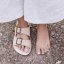 Barefoot pantofle BARE#N5682 NOBUCK LAVADO MALVA/ BARE SANDALS