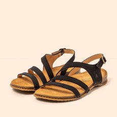 Dámské kožené sandály PANGLAO#N5811 PLEASANT BLACK/PANGLAO