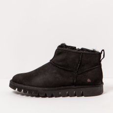 Zateplené kotníčkové boty#1597 NOBUCK BLACK/ ONTARIO