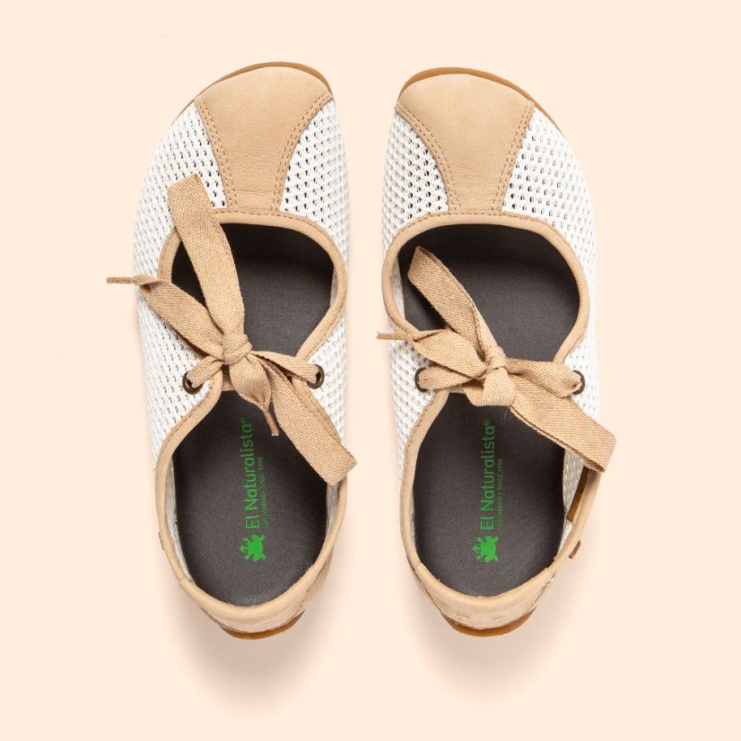 Barefoot baleríny ONDINA#N5936C MULTI MATERIAL WHITE/ ONDINA