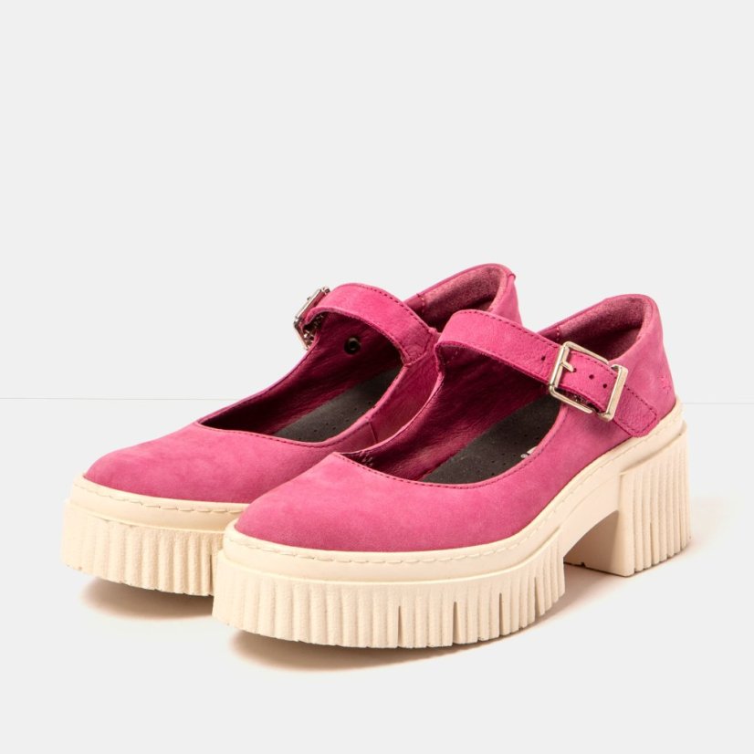 Dámská obuv na podpadku#1373 NOBUCK PINK/YORK