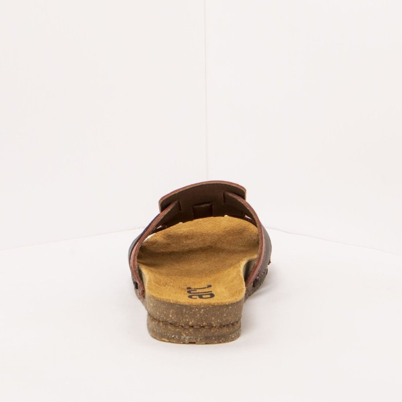 Dámské pantofle CRETA#0259 NAPPA MULTI BROWN