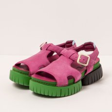 Dámské sandály na platformě MADEIRA#1882 NOBUCK PINK/ MADEIRA