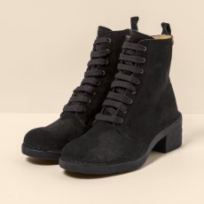 Polokozačky na podpatku#N5660 SILK SUEDE BLACK / TICINO Polokozačky na podpatku#N5660 SILK SUEDE BLACK / TICINO