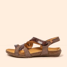 Dámské sandály WAKATAUA#N5079S NOBUCK-SNAKE BROWN-CHOCO/ WAKATAUA