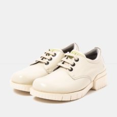 Dámské polobotky OXFORD#1835 NAPPA SHINNY CREAM /OXFORD