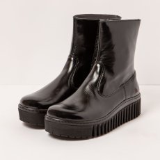 Kotníková obuv na platformě#1531 NAPPA SHINNY BLACK/BRIGHTON