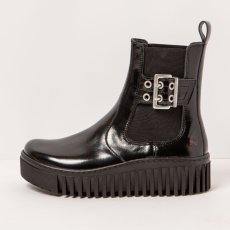 Chelsea kotníkové boty#1516 NAPPA SHINNY BLACK/BRIGHTON