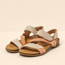 Dámské sandály PANGLAO#N5810S NOBUCK LAVADO SALMON-CREAM/ PANGLAO