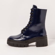 Vysoké boty#1375 NAPPA SHINNY NAVY/YORK