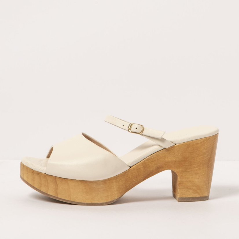 Designové dámské pantofle#S3273 NAPPA CREAM/ ST.LAURENT SANDAL
