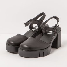 Dámské sandály na vysokém podpatku EIVISSA#1991 NAPPA BLACK / EIVISSA