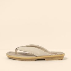 Pantofle mezi prsty#N5931 WAX NAPPA CREAM / MAKISU