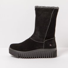 Zateplené čižmy BRIGHTON 1511 SUEDE BLACK