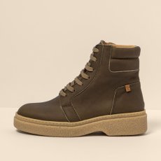 Kotníčkové boty se šněrováním#N5900 WAX NAPPA FOREST / ARPEA