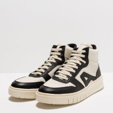 Kotníkové tenisky#1778 NAPPA BLACK-CREAM/BELLEVILLE