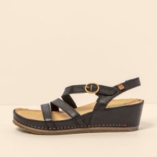 Dámské sandály na podpatku#N5855 SOFT NAPPA BLACK / PICUAL