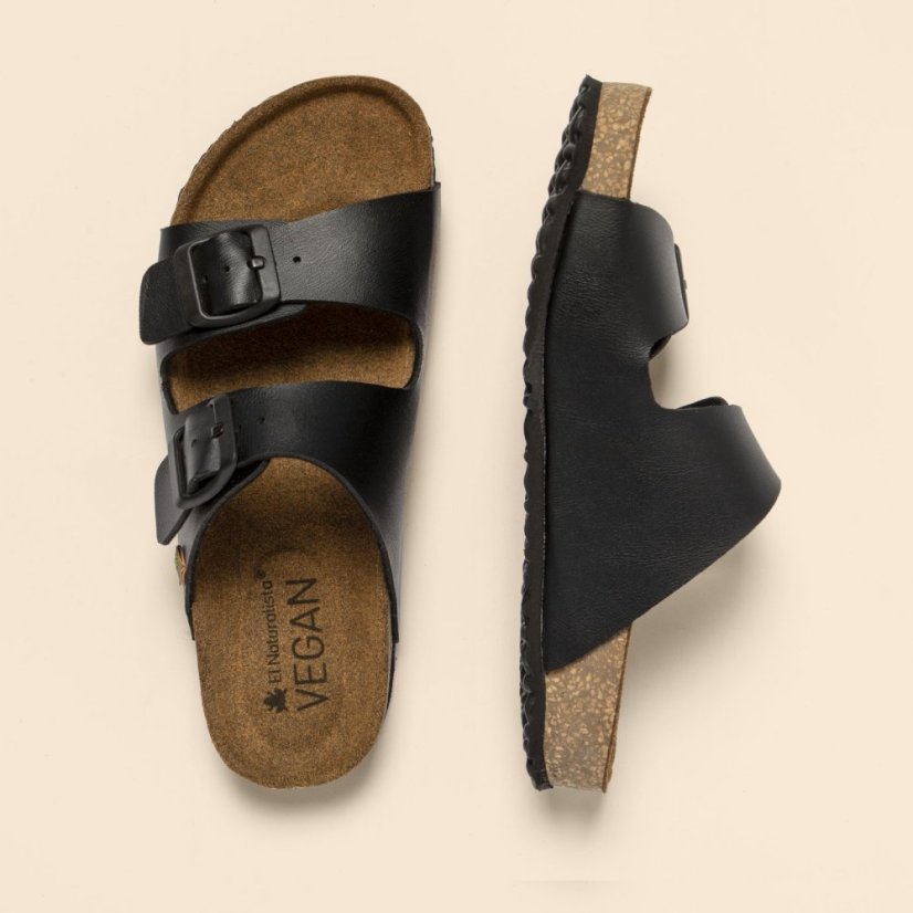 Klasické pantofle WARAJI#NE50 VEGANO BLACK / WARAJI