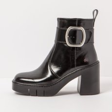 Designové kotníkové boty#1979 NAPPA SHINNY BLACK/BERNA Designové kotníkové boty#1979 NAPPA SHINNY BLACK/BERNA