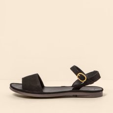 Dámské sandály#N5693 NOBUCK LAVADO BLACK / TULIP