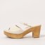 Designové dámské pantofle#S3273 NAPPA CREAM/ ST.LAURENT SANDAL Designové dámské pantofle#S3273 NAPPA CREAM/ ST.LAURENT SANDAL