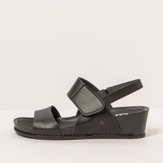 Designové sandály na klínku#1945 MULTI BLACK/ I IMAGINE
