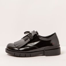 Dámské boty na platformě#1835S NAPPA SHINNY BLACK /OXFORD Dámské boty na platformě#1835S NAPPA SHINNY BLACK /OXFORD