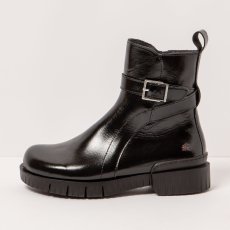 Kotníčkové boty#1837 NAPPA SHINNY BLACK/OXFORD