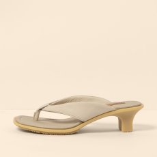 Pantofle na podpatku#N5991 WAX NAPPA CREAM / IGUSA