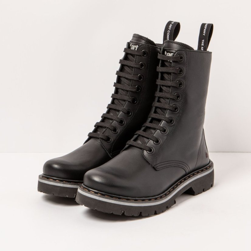 Kožené boty Glády#1167 NAPPA BLACK / MARINA