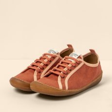 Dámské veganské sneakery#N5738T RECYCLED COTTON BURNT/PAWIKAN