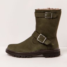 Zateplené polokozačky#1903 NOBUCK KAKI/BIRMINGHAM