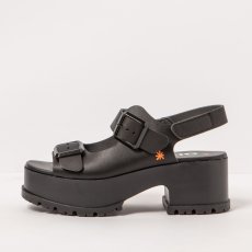 Sandály na platformě#1821 NAPPA BLACK/ MANCHESTER