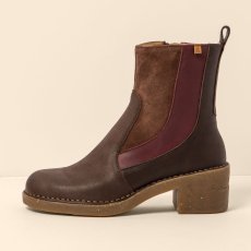 Polokozačky s podpatkem#N5668 MULTI LEATHER BROWN / TICINO
