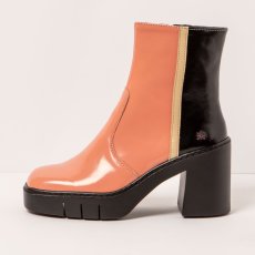 Polokozačky na podpadku#1974 NAPPA SHINNY FLAMINGO-BLACK/BERNA