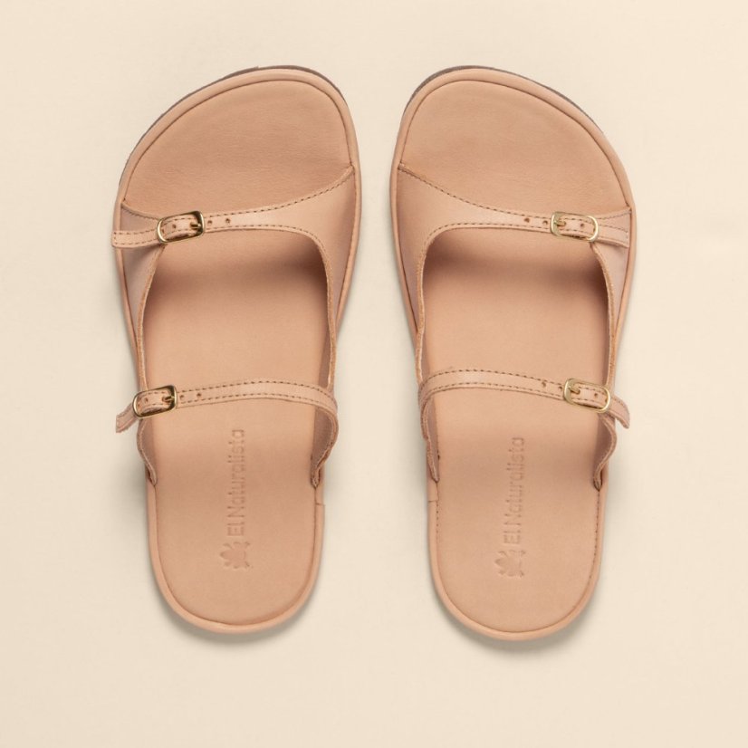 Dámské barefoot pantofle BARE#N5684 SOFT NAPPA SALMON/ BARE SANDALS
