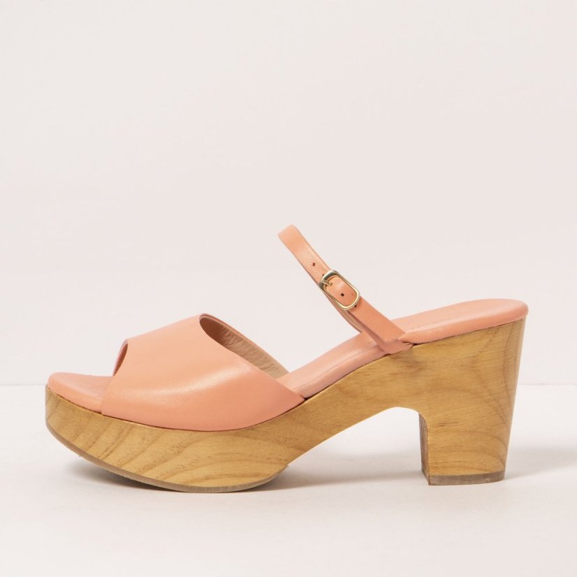 Designové dámské pantofle#S3273 NAPPA PEACH PINK/ ST.LAURENT SANDAL