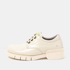 Dámské polobotky OXFORD#1835 NAPPA SHINNY CREAM /OXFORD