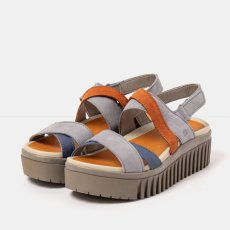 Dámské sandály na platformě BRIGHTON#1676 MULTI DENIM-DARK ORANGE/BRIGHTON Dámské sandály na platformě BRIGHTON#1676 MULTI DENIM-DARK ORANGE/BRIGHTON