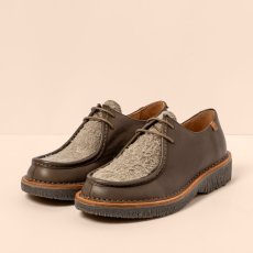 Dámské kožené polobotky#N5584 SOFT NAPPA WULF TAUPE/ VOLCANO