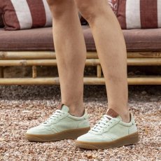 Semišové tenisky GEO#N5844S SILK SUEDE OLIVA/ GEO
