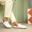 Unisex riflové pantofle KASSEL#2024S JEANS WHITE-CUERO / KASSEL