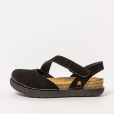Sandály#1712S SILK SUEDE BLACK/ RHODES